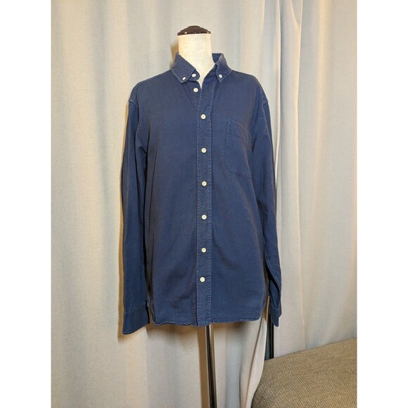 Taylor Stitch Blue Shirt Button Down Long Sleeve Collar Mens Size 42 Large - Picture 1 of 8